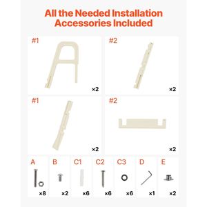 Scala per Piscina a 5 Gradini Inclinata a 75 Gradi, Capacità di Carico 300 lb, Corrimano Doppi Antiscivolo da 4 Pollici, Gradini Confortevoli - Product Image 6