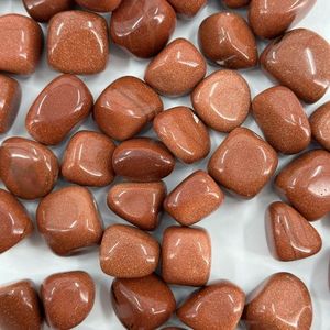 Pierres roulées de pierre d'or rouge naturelle | Pierre d'énergie de pierre précieuse polie en cristal de guérison pour la décoration et le Reiki - Product Image 2