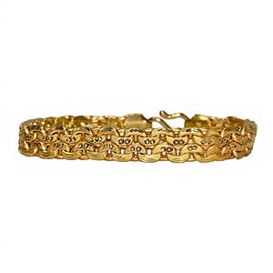 Pulsera de Lujo de Oro 22K con Triple Eslabón para Hombre y Mujer, Cadena Cubana Estilo Dubái, Joyería Pesada - Regalo para Él - Product Image 1