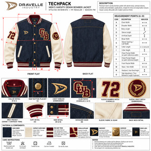 Chaqueta Vaquera Azul Personalizada para Hombre, Estilo Clásico Trucker, Venta al Por Mayor, Marca Privada, Fabricante de Vaqueros OEM - Product Image 6