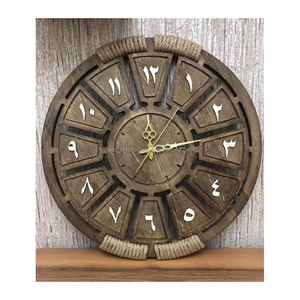 Reloj de pared analógico de alambre de metal, números romanos con acabado chapado en oro, diseño elegante de la mejor calidad para el hogar y la sala de estar - Product Image 4