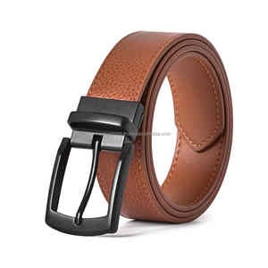 เข็มขัดหนังสำหรับผู้ชายเข็มขัดหัวเข็มกลัดโลหะผสมเข็มขัดหนังออกแบบโลโก้ได้ตามต้องการสไตล์ล่าสุด2025 - Product Image 1