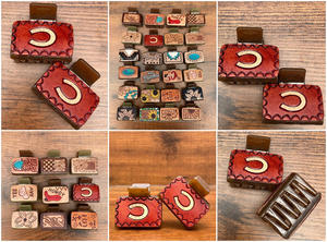 กิ๊บหนีบผมขนาดเล็กของผู้หญิงหนังแกะทรงเรขาคณิตดีไซน์สวยสง่า - Product Image 3