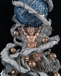 Colgante de Lujo Inspirado en Animales, Plata 925, Moissanita Personalizada, Estilo Hip Hop, Dibujos Animados, Joyería Unisex para Fiestas - Product Image 1