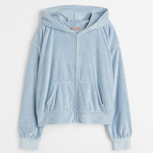 Sweats à capuche oversize pour femmes, sweats à capuche tendance pour femmes, nouveau style, vêtements de sport en coton, sweats à capuche décontractés unis à vendre - Product Image 6