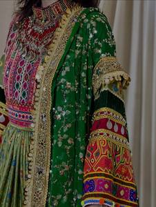 Vestido Tradicional Afgano Bordado a Mano, 100% Poliéster, Corte en A, Largo hasta la Rodilla, para Mujer, Vestidos de Alta Calidad para Bodas y Fiestas, Regalo - Product Image 6