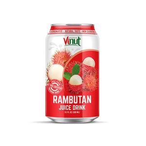 Bebida de Jugo de Rambutan 330ml VINUT Sin Azúcar Precio de Fábrica Marca Privada Muestra Gratuita OEM/ODM Fábrica de Vietnam - Product Image 1