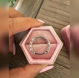 Luxury <b>Emerald</b> Cut Lab Grown Diamond <b>Ring</b> In 925 Sterling <b>Silver</b> For Women Perfect For Engagement Wedding And Anniversary Gift - Product Image 3