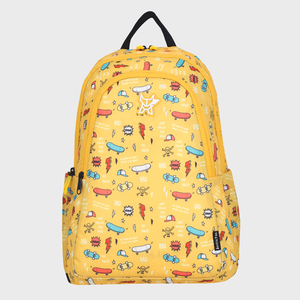 Sac d'école imperméable Arctic Fox Bitsy, grande capacité, sangle amovible, jaune tendance - Product Image 1
