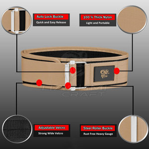 Cinturón de levantamiento de pesas de nailon de calidad premium para entrenamiento de fuerza y uso en el gimnasio - Product Image 2