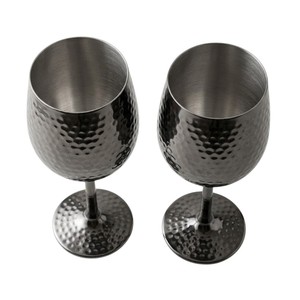Juego de Copas de Vino y Flautas de Champán de Acero Inoxidable con Diseño Fabuloso, Cristalería Metálica Pulida a Espejo para Bodas y Eventos al Aire Libre - Product Image 5