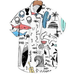 Famille Aloha Beachwear Chemises hawaïennes assorties pour les vacances de groupe et les séances photo - Product Image 4