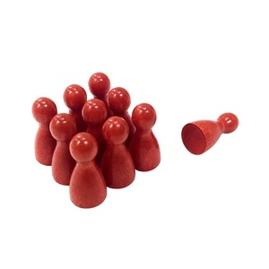 Jeu d'échecs en bois avec pions rouges 12*24mm, 100 pièces - Product Image 2