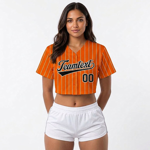 Top Corto Deportivo de Dos Colores para Mujer, Sublimación, Impresión por Transferencia, Bordado Personalizado, Nombre del Equipo, Número - Product Image 6