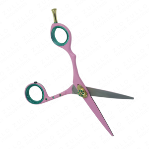Ciseaux de barbier en acier inoxydable pour droitiers, ciseaux de coiffure avec un design multicolore élégant, vente en gros - Product Image 4