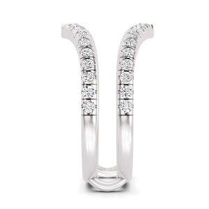 Magnifique bague élégante en or massif 18 carats, bague de protection, certifiée IGI, clarté VS, 38 diamants, bijoux faits à la main - Product Image 2