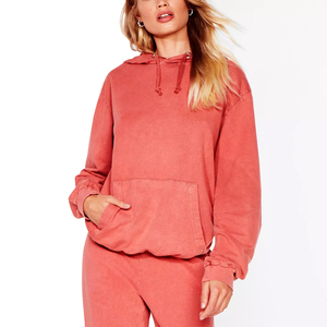 Sudadera con Capucha Extra Grande con Logotipo Personalizado, Lavada al Ácido, para Mujer, Sudadera con Capucha de la Mejor Calidad - Product Image 1