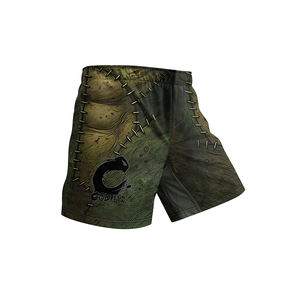Ensemble de maillot de compression et short d'entraînement pour homme avec logo personnalisé, imprimé 3D monstre Frankenstein, pour MMA et BJJ - Product Image 6