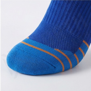 Blue Athletic Crew <b>Socks</b> Breathable Geometric Pattern <b>Running</b> Sport Wear for Adults Summer Lightweight Knitted Design - Product Image 6