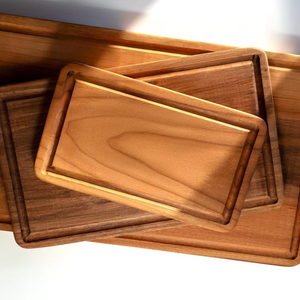 Planche à découper artisanale en bois de manguier, fabriquée en Inde - Product Image 1