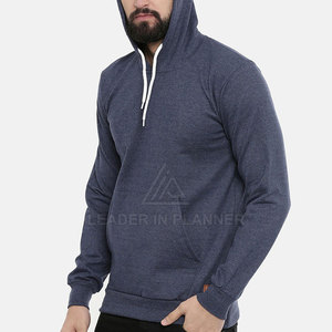 เสื้อฮู้ดดี้ผู้ชายระบายอากาศได้ดี น้ำหนักเบา ราคาสมเหตุสมผล สีพื้น ผลิตจากผ้าฟลีซ ผลิตในประเทศปากีสถาน - Product Image 2