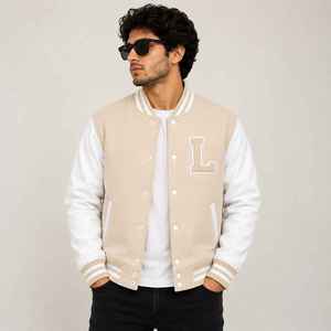 Custom Men's Varsity <b>Jacket</b> Wholesale Hot Sale Streetwear Unique Embroidery Premium Quality <b>Letterman</b> <b>Jacket</b> OEM - Product Image 2