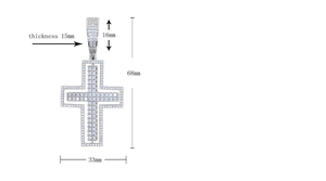 Greek Key Pendant Necklace Moissanite Diamond 925 Silver <b>Iced</b> <b>Out</b> Geometric Hip Hop <b>Chain</b> - Product Image 4