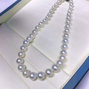 Auténtico Collar de Perlas de Agua Dulce Aurora de Cinco Estrellas de 9-11 mm, Elegante, Suave, Ligero, Natural y Elegante - Product Image 3