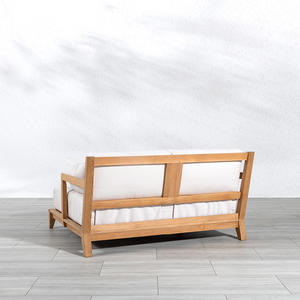 Chaise longue de piscine en teck minimaliste moderne avec coussin – Mobilier d'extérieur pour hôtels et complexes hôteliers - Product Image 6