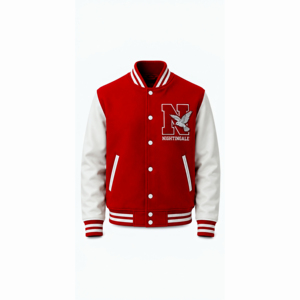 Chaqueta Varsity de Cuero de Alta Calidad con Logotipo Personalizado, Chaqueta de Béisbol Larga de Invierno, Nueva Llegada, Transpirable, Estilo Letterman - Product Image 1