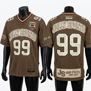 Camiseta de fútbol de malla de poliéster premium de 200 GSM, beige y negro, con estampado por sublimación, 100% algodón, para hombre, corte holgado, estampada. - Product Image 3