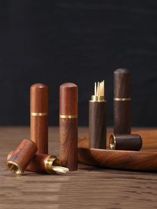 Porte-cure-dents en bois multifonctionnel pour la maison, la cuisine, le café, l'hôtel et les accessoires de table - Product Image 2