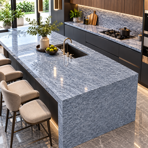 Losas de Granito Pulido Gris, Baldosas Grandes para Cocina, Baño y Pisos, Azul Lavanda, Estilo Moderno y Elegante, Último Diseño - Product Image 4