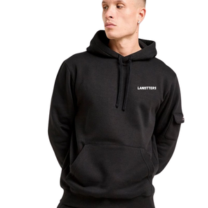 Ensemble de survêtement cargo en polaire pour homme avec sweat à capuche et pantalon à poches à rabat, coupe décontractée, style urbain, tenue de sport sur mesure OEM - Product Image 3