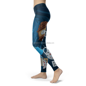 Pantalon de yoga à compression respirant à taille haute et à effet push-up personnalisé OEM pour femmes, prix raisonnable, leggings en spandex, impression numérique - Product Image 5