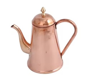 Modern Copper <b>Tea</b> <b>Pot</b> Attractive Beverage <b>Pot</b> for Contemporary <b>Tea</b> and Coffee Service - Product Image 6