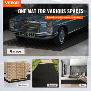 Piastra diamantata per pavimenti in gomma rotolo 3mm X 4ft X 10ft tappetino da Garage facile da pulire per auto Garage industria palestra-gomma nera SBR - Product Image 2
