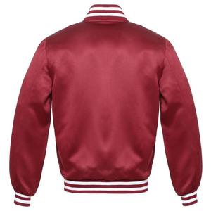 Chaqueta Bomber para Hombre, Color Negro y Rojo, Resistente al Viento, Estilo Urbano, Material de Poliéster, Cuello Alto, Cierre de Cremallera, Informal, para Invierno - Product Image 5