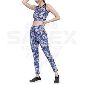 Conjunto de Leggings Deportivos de Cintura Alta para Yoga, con Estampado Colorido, Elásticos en Cuatro Direcciones, Ecológicos y con Transferencia de Calor Personalizada - Product Image 3