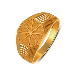 Octant Structure <b>Men's</b> Gold <b>Ring</b> 18K Solid Gold Geometric Lattice <b>Ring</b>, Modern Openwork Statement Band <b>for</b> <b>Men</b> - Product Image 1
