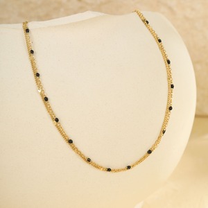 สร้อยข้อเท้าสไตล์โบฮีเมียน สแตนเลสชุบทอง 18K หลายสี สองชั้น ไม่หมองคล้ำ รุ่นใหม่ล่าสุด - Product Image 6