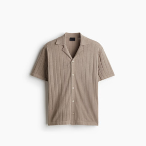 Camisa Casual de Lino para Hombre, Corte Regular, Ligera, para Vacaciones de Verano en la Playa, Manga Corta, con Botones al Frente - Product Image 3