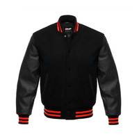 Fabricant de vestes universitaires unisexes, veste de baseball en cuir avec broderie chenille 3D pour hommes
