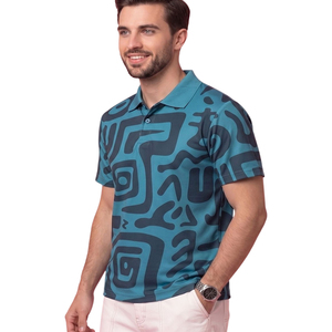 Polo à manches courtes pour homme, uni, style européen et américain, haut de gamme, t-shirt de golf, tricoté, été, coupe ajustée, rayé, décontracté - Product Image 4