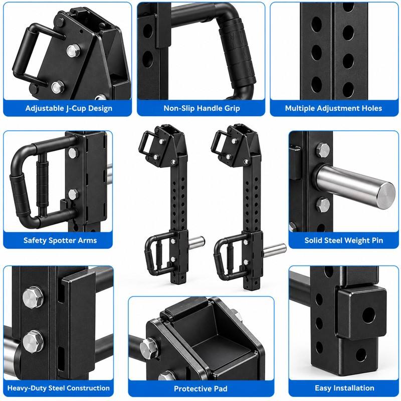 Gym Racks Names Adjustable Power Rack Jammer Arms Heavy Duty Lever Arm Attachments for ...