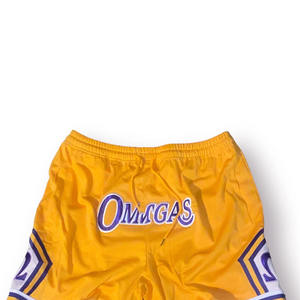 Pantalones Cortos Deportivos de Baloncesto Omega Psi Phi 2026 de Alta Calidad con Logotipo Personalizado, Ropa Deportiva Casual a la Moda para Hombre, 100% Algodón, Resistentes al Viento - Product Image 5