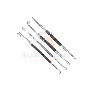 Pinces à tissus péritonéales Faures 205 mm, légèrement courbées, dentées, instrument chirurgical en acier inoxydable, pinces de précision par SurgiRight - Product Image 5