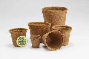 Pots en fibre de coco 100 % biodégradables pour la plantation ornementale et les pépinières d'arbres, personnalisables, économiques, faciles à transplanter - Product Image 3