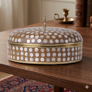 ชุดภาชนะใส่อาหารที่ทำจากไม้และชามอาหารชุดภาชนะใส่อาหารที่ทำจากไม้หรูหราสำหรับอาหารค่ำแม่มุก - Product Image 1