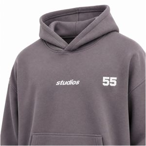 เสื้อฮู้ดดี้ผู้ชายคุณภาพพรีเมียมทรงโอเวอร์ไซส์ สไตล์สตรีทแวร์ ผ้าคอตตอนฟลีซหนานุ่ม ขายส่งจำนวนมากจากโรงงาน - Product Image 4